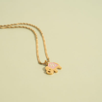 18K Gold PVD Stainless Steel Pop Of Color Charm Set
