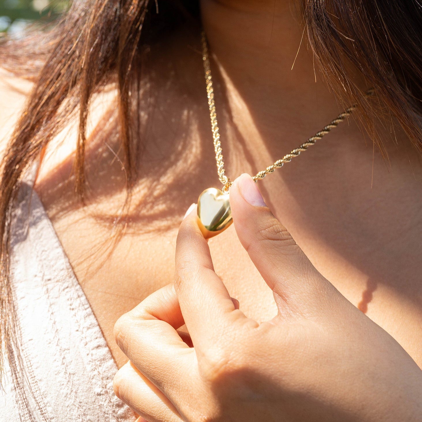 18K Gold PVD Stainless Steel Locket Set