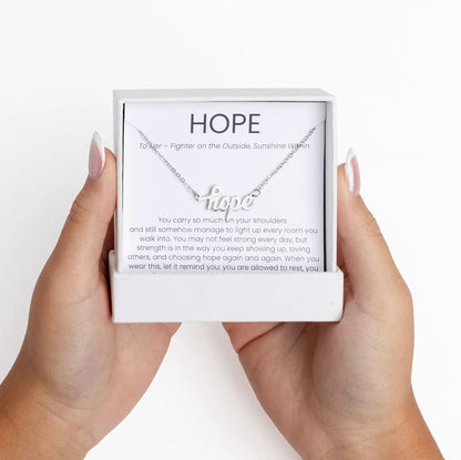 18K Gold PVD Stainless Steel The Hope Necklace Gift Set