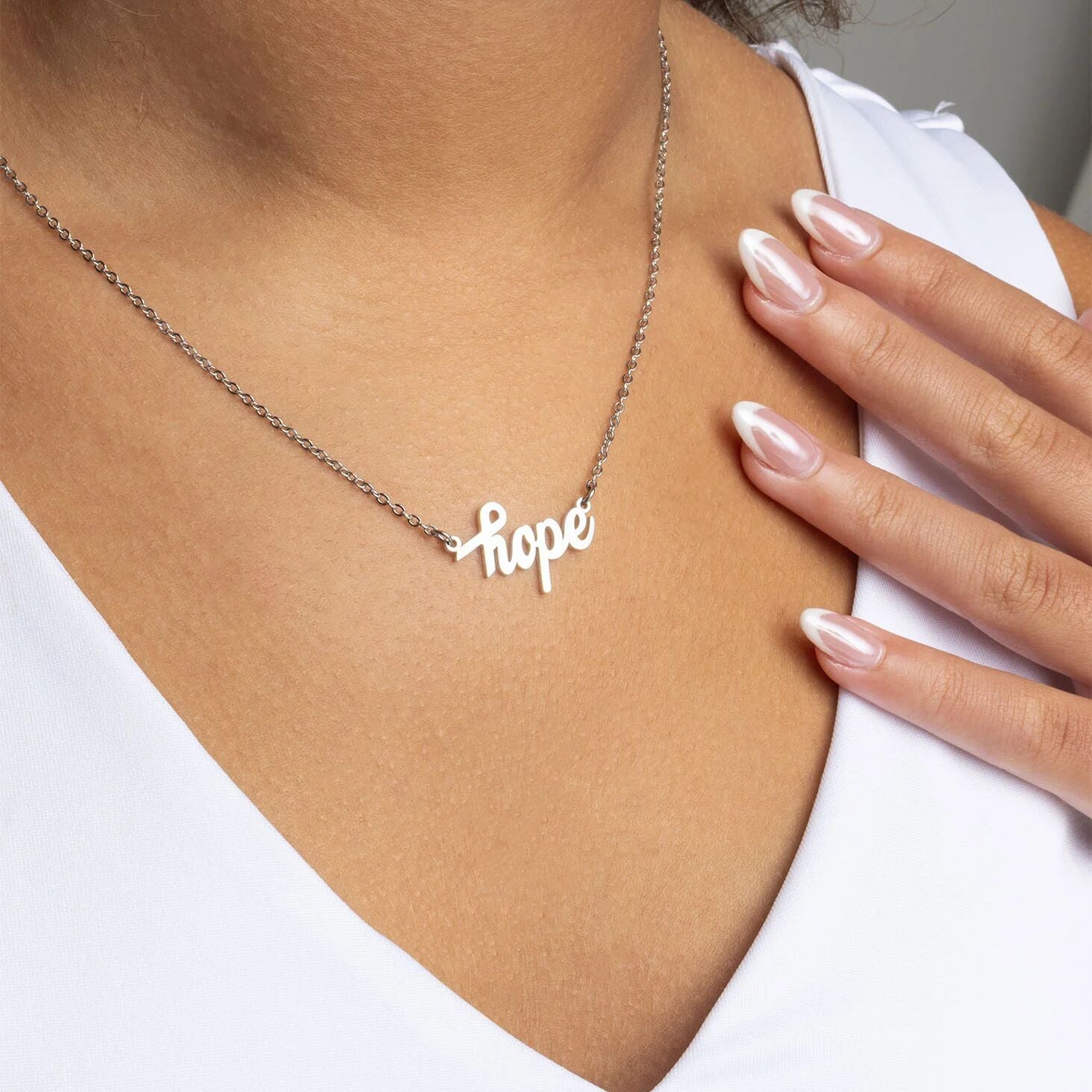 18K Gold PVD Stainless Steel The Hope Necklace Gift Set