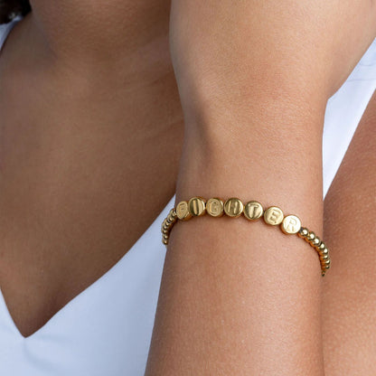 18K Gold PVD Stainless Steel The Fighter Bracelet Gift Set