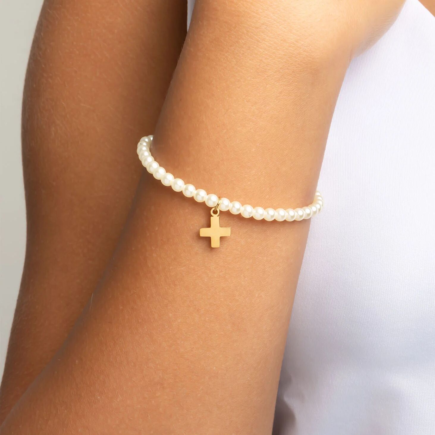 18K Gold PVD Stainless Steel The Cross Bracelet Hope Gift Set