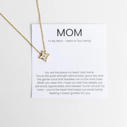 18K Gold PVD Stainless Steel The Star Necklace Mom Gift Set