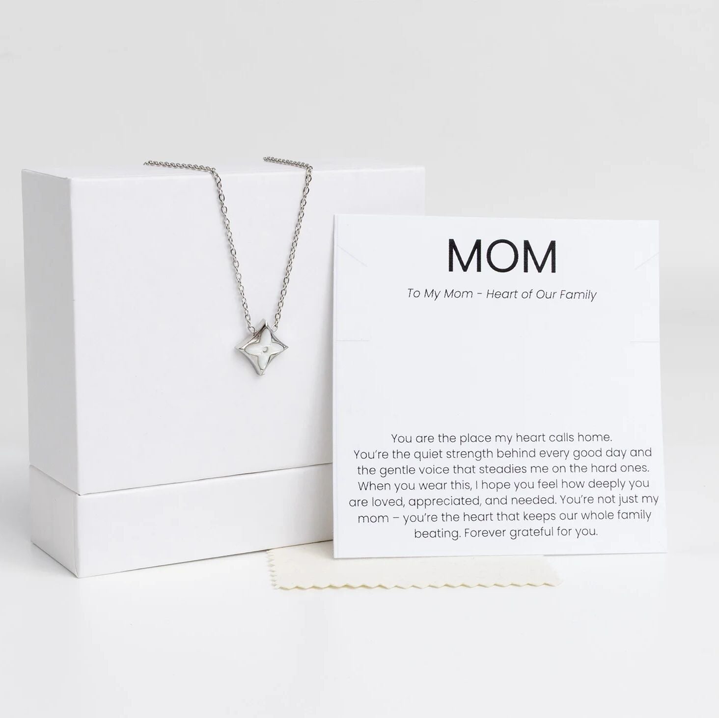 18K Gold PVD Stainless Steel The Star Necklace Mom Gift Set