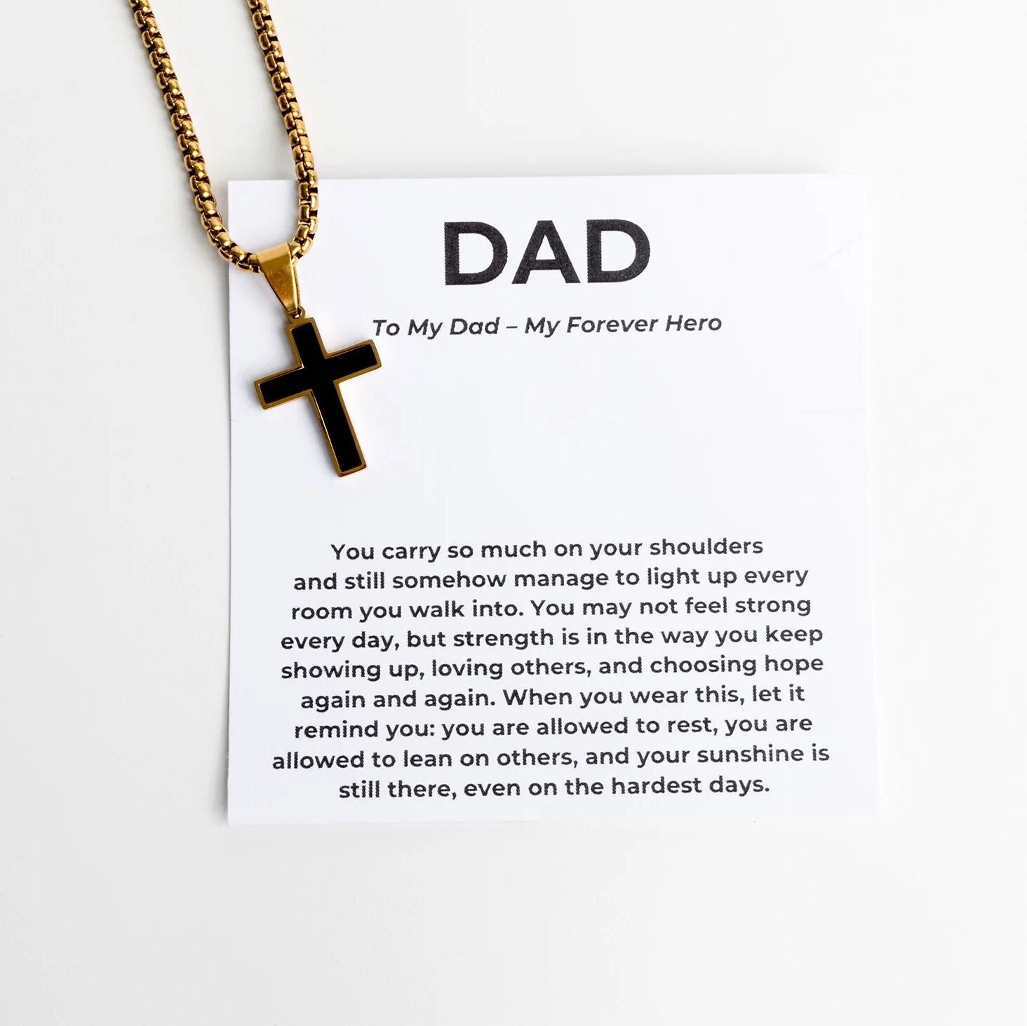 18K Gold PVD Stainless Steel The Dad Gift Set