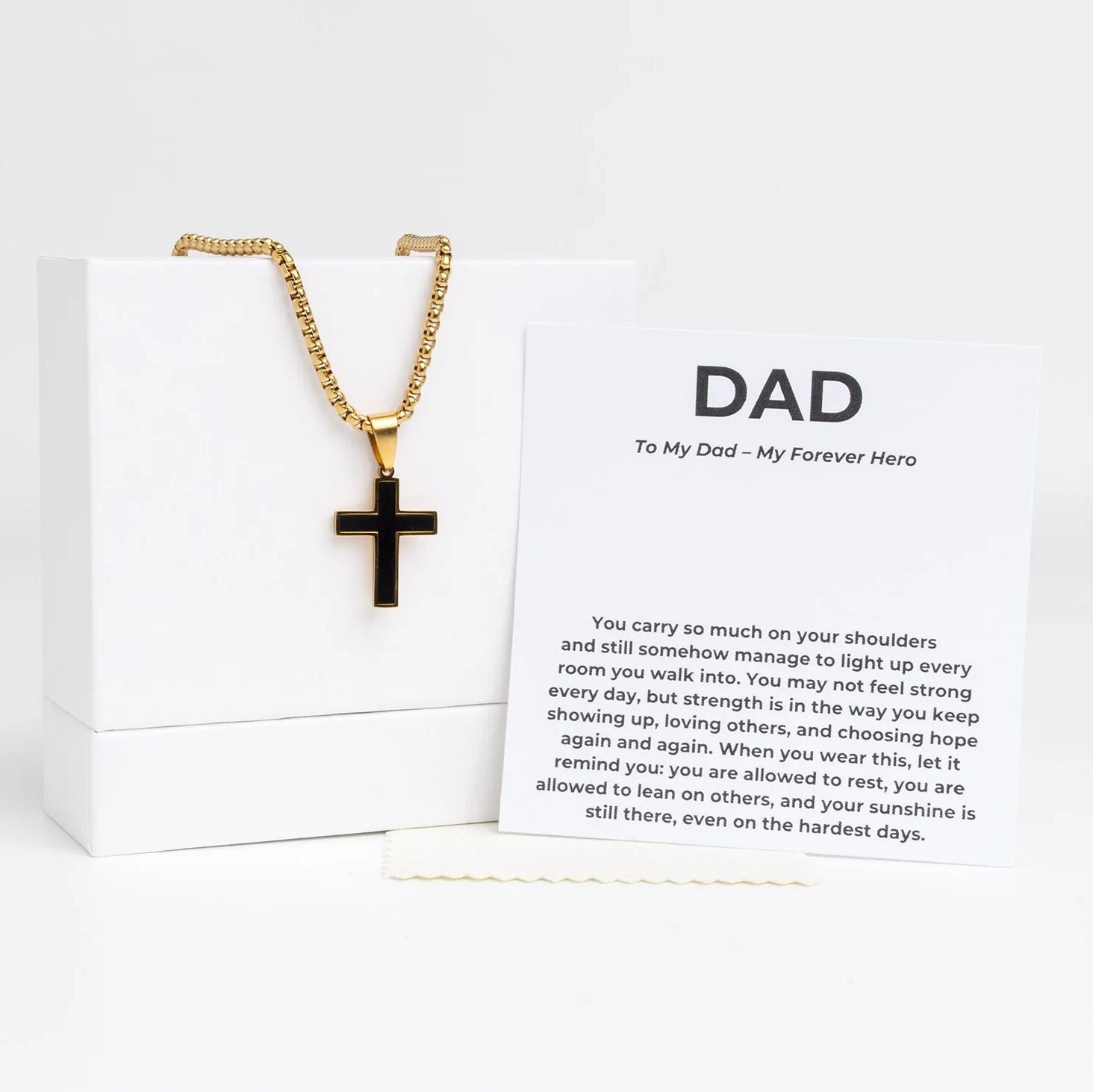 18K Gold PVD Stainless Steel The Dad Gift Set