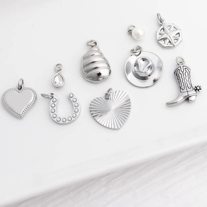 18K Gold PVD Stainless Steel Coastal Cowboy Charm Set