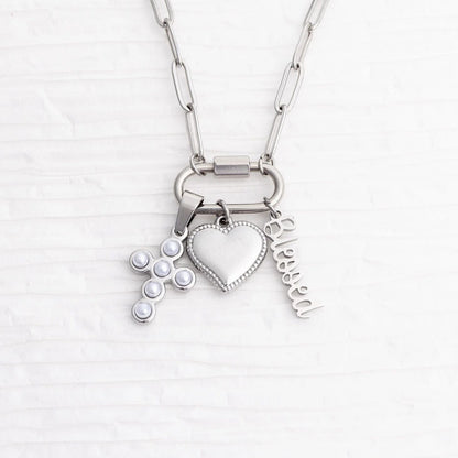 18K Gold PVD Stainless Steel Blessings Charm Set