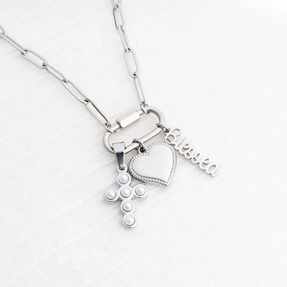 18K Gold PVD Stainless Steel Blessings Charm Set