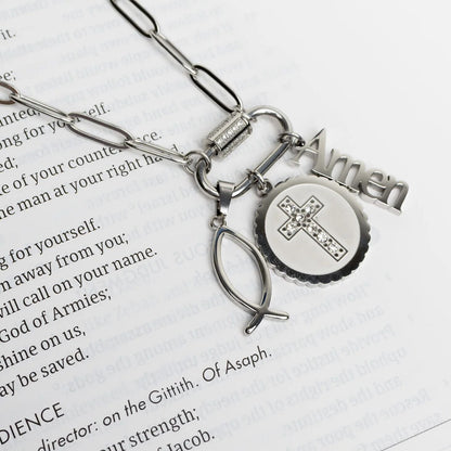 18K Gold PVD Stainless Steel Blessings Charm Set