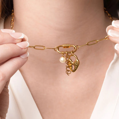 18K Gold PVD Bridal Party Charm Set