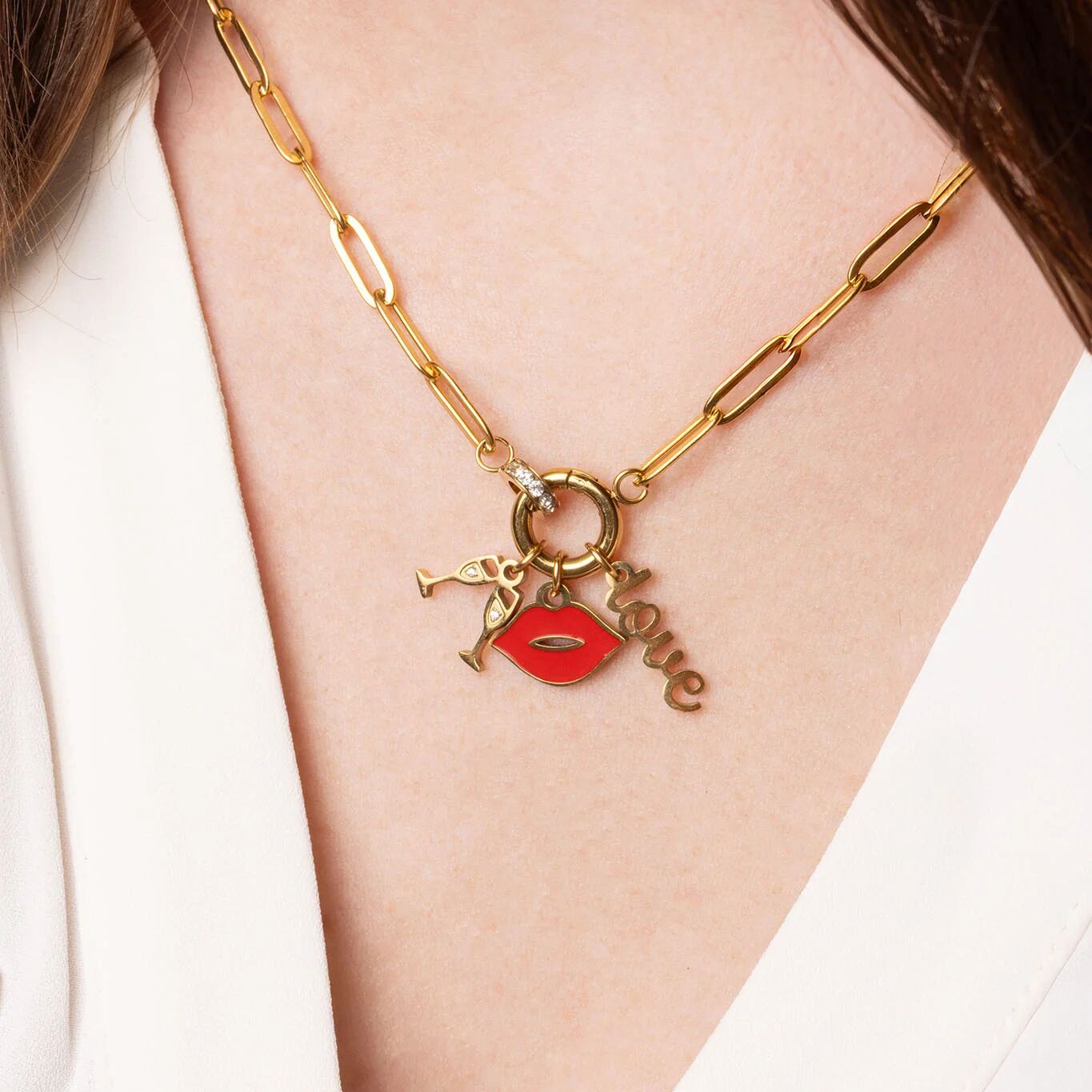 18K Gold PVD Bridal Party Charm Set