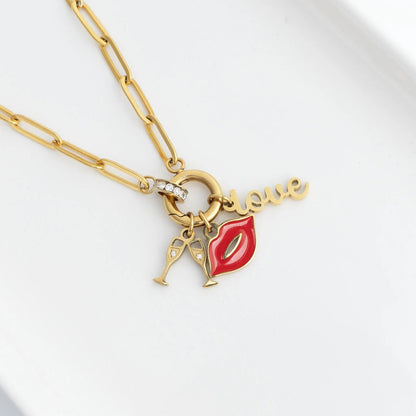 18K Gold PVD Bridal Party Charm Set