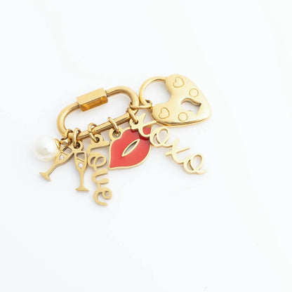 18K Gold PVD Bridal Party Charm Set