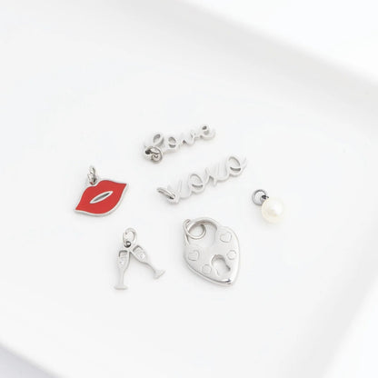 18K Gold PVD Bridal Party Charm Set