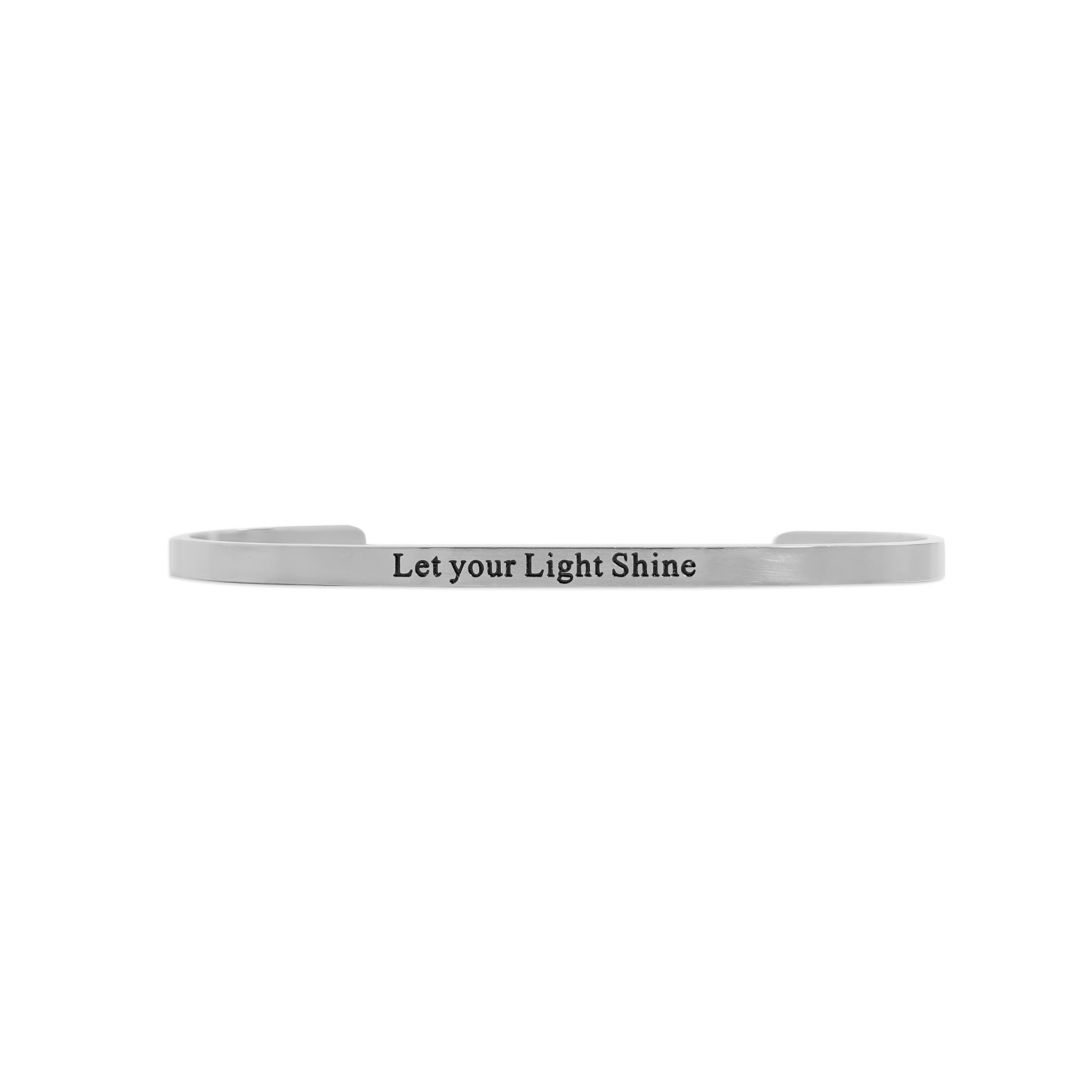 18K Gold PVD Stainless Steel Let your Light Shine Bracelet