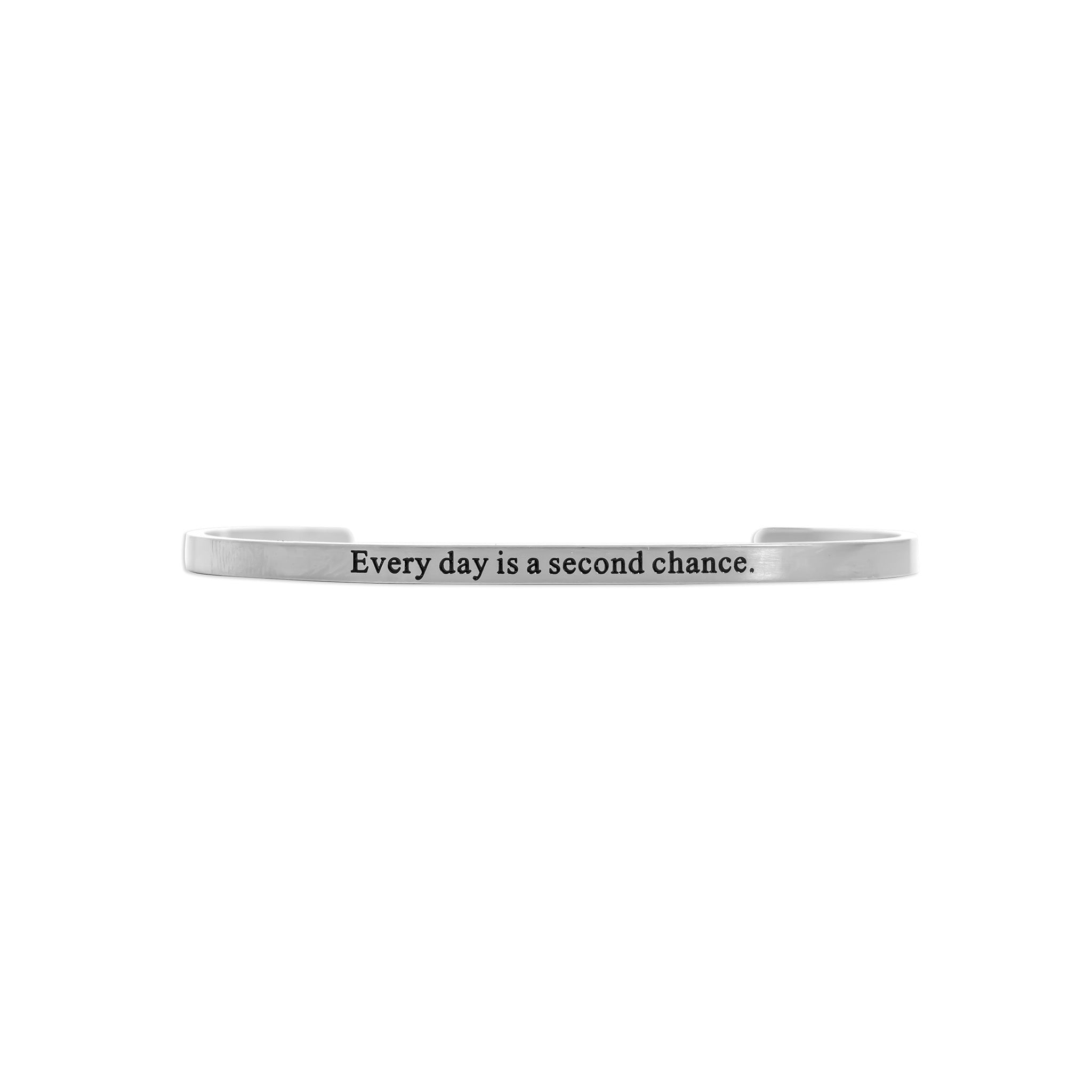 18K Gold PVD Stainless Steel Every day is Engraved Bracelet