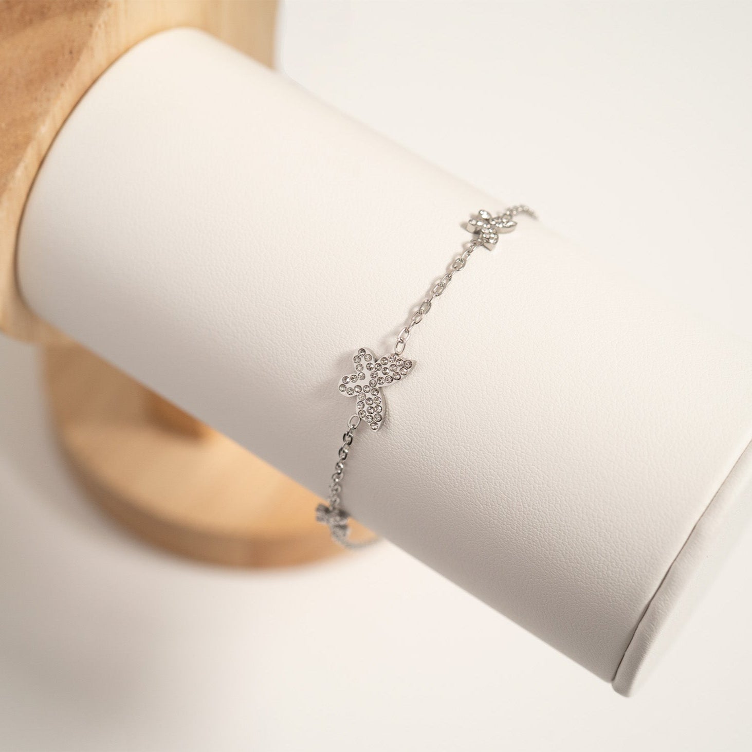 18K Gold PVD Stainless Steel Butterfly Bracelet
