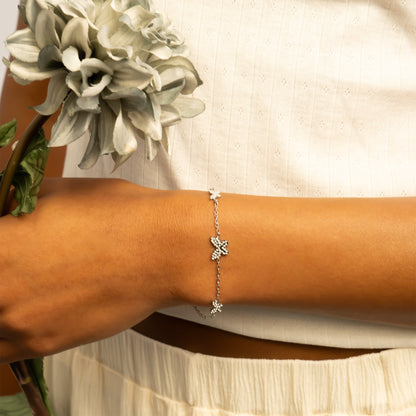 18K Gold PVD Stainless Steel Butterfly Bracelet