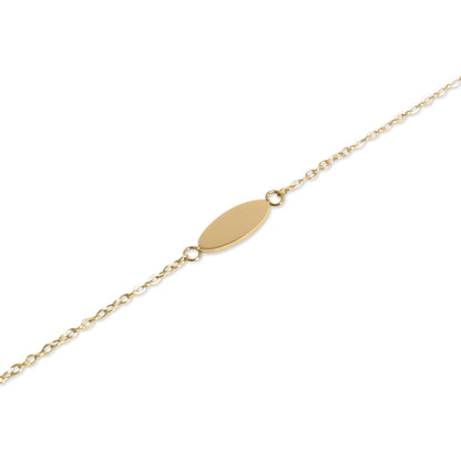 18K Gold PVD Stainless Steel Blank Bracelet