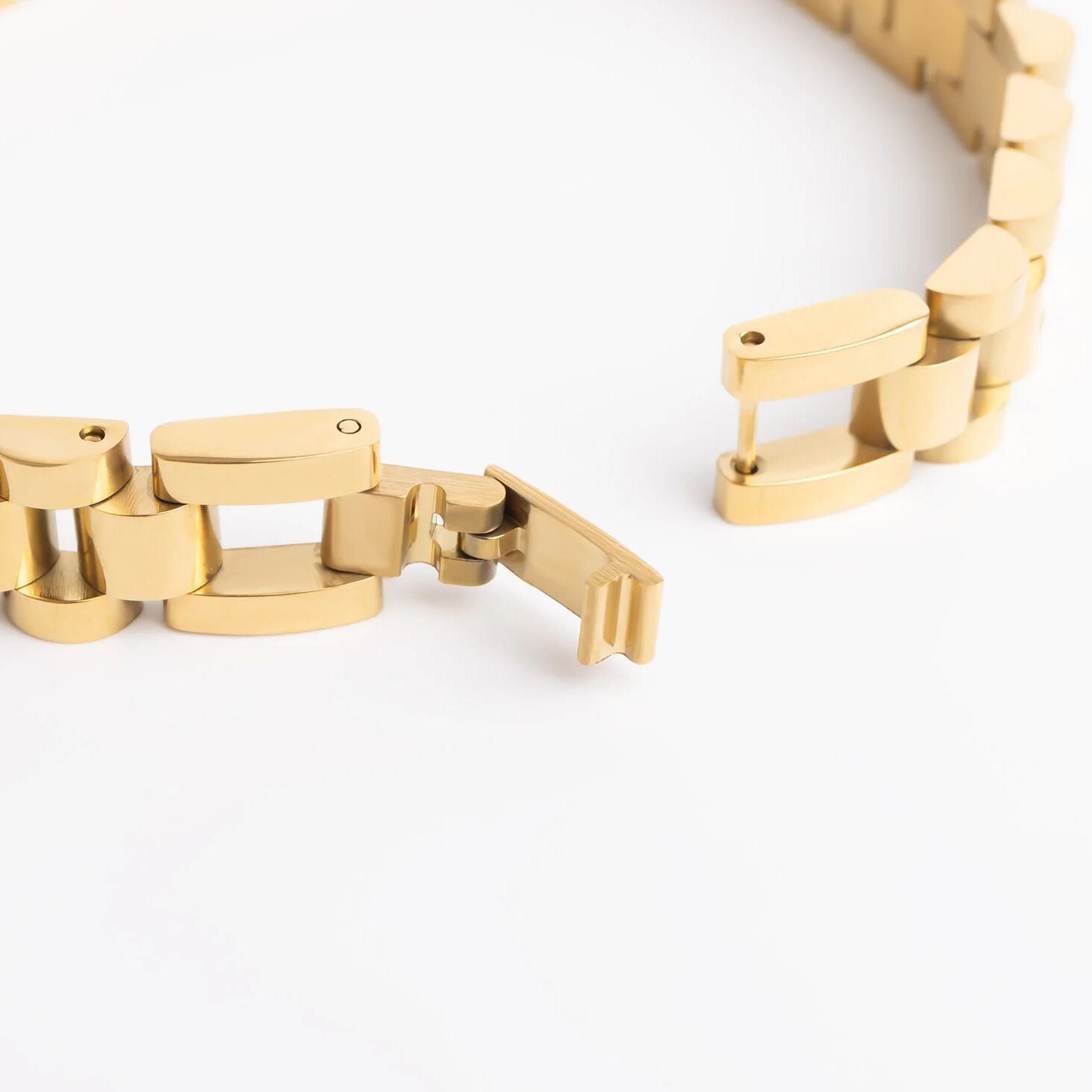18K Gold Stainless Steel Watch Band Bracelet