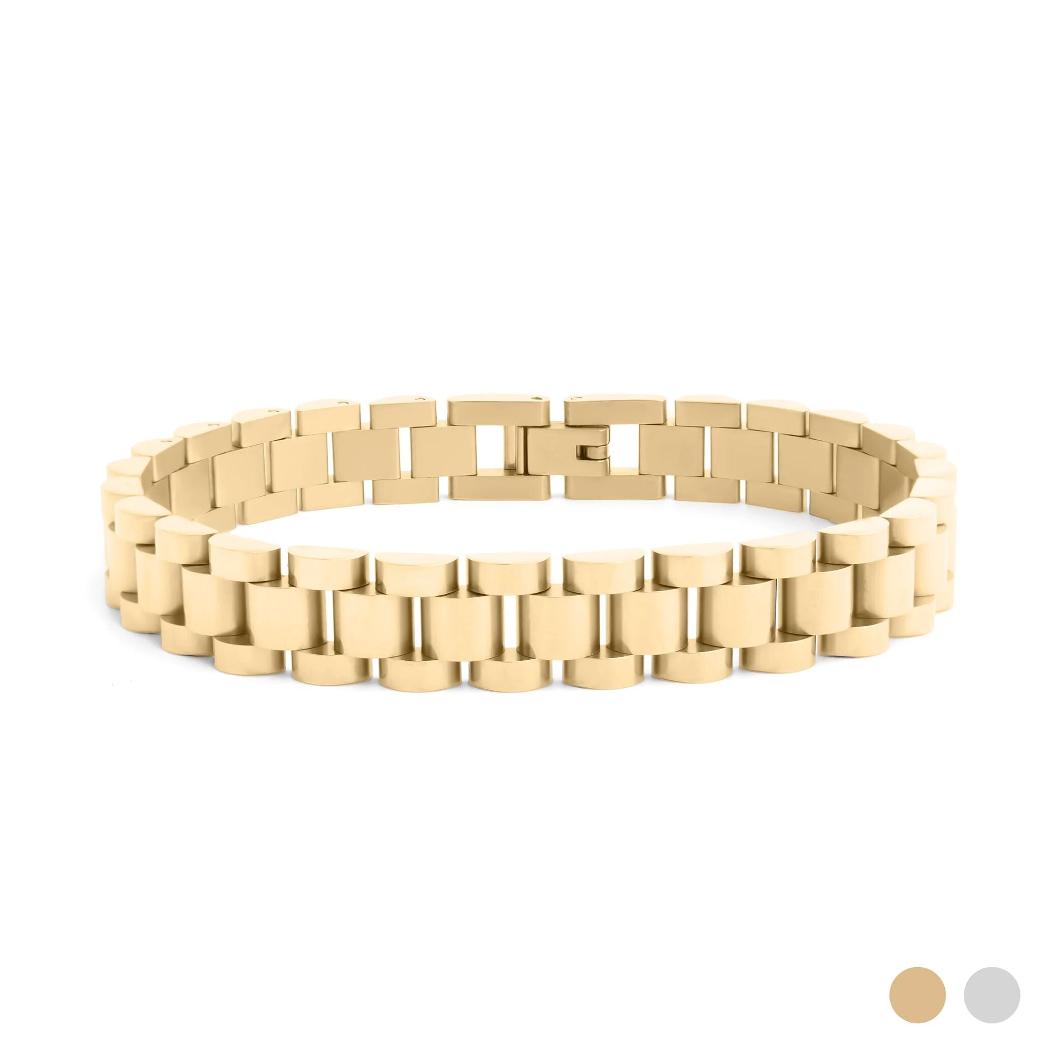 18K Gold Stainless Steel Watch Band Bracelet
