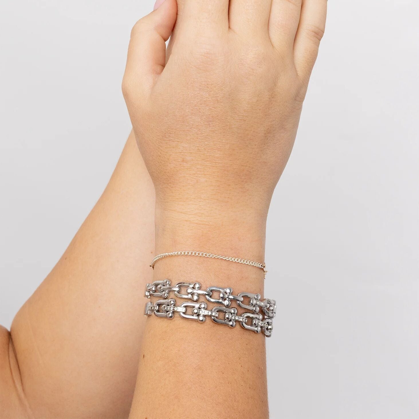 18K Gold PVD Stainless Steel Hardware Bangle Bracelet