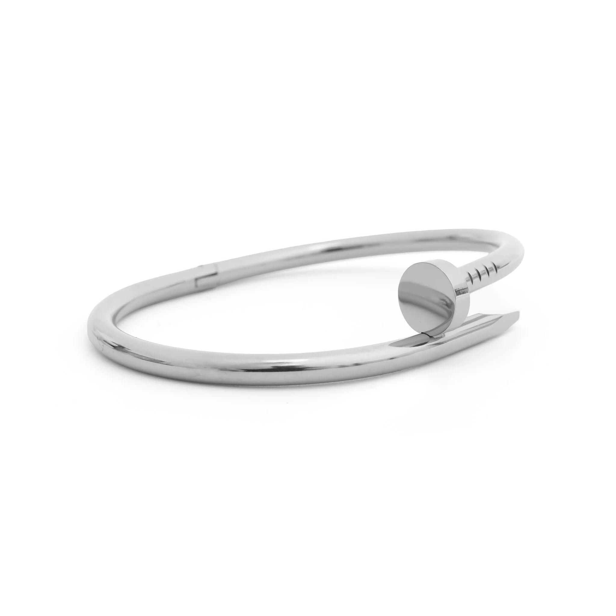18K Gold PVD Stainless Steel Nail Bangle Bracelet