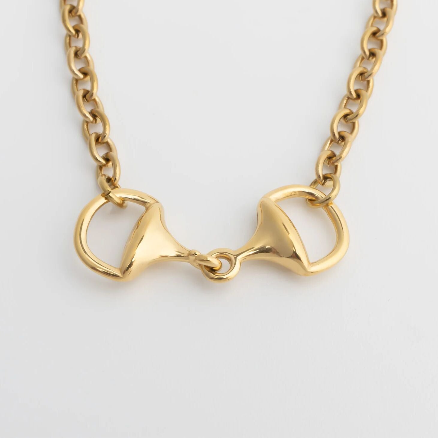 18K Gold PVD Stainless Steel Horsebit Bracelet