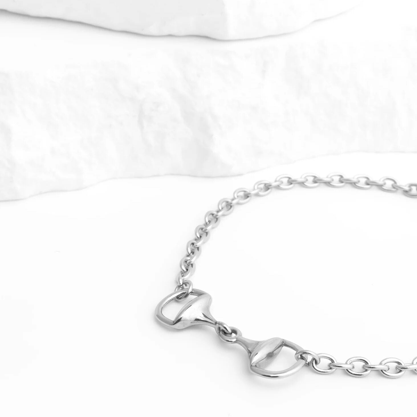 18K Gold PVD Stainless Steel Horsebit Bracelet