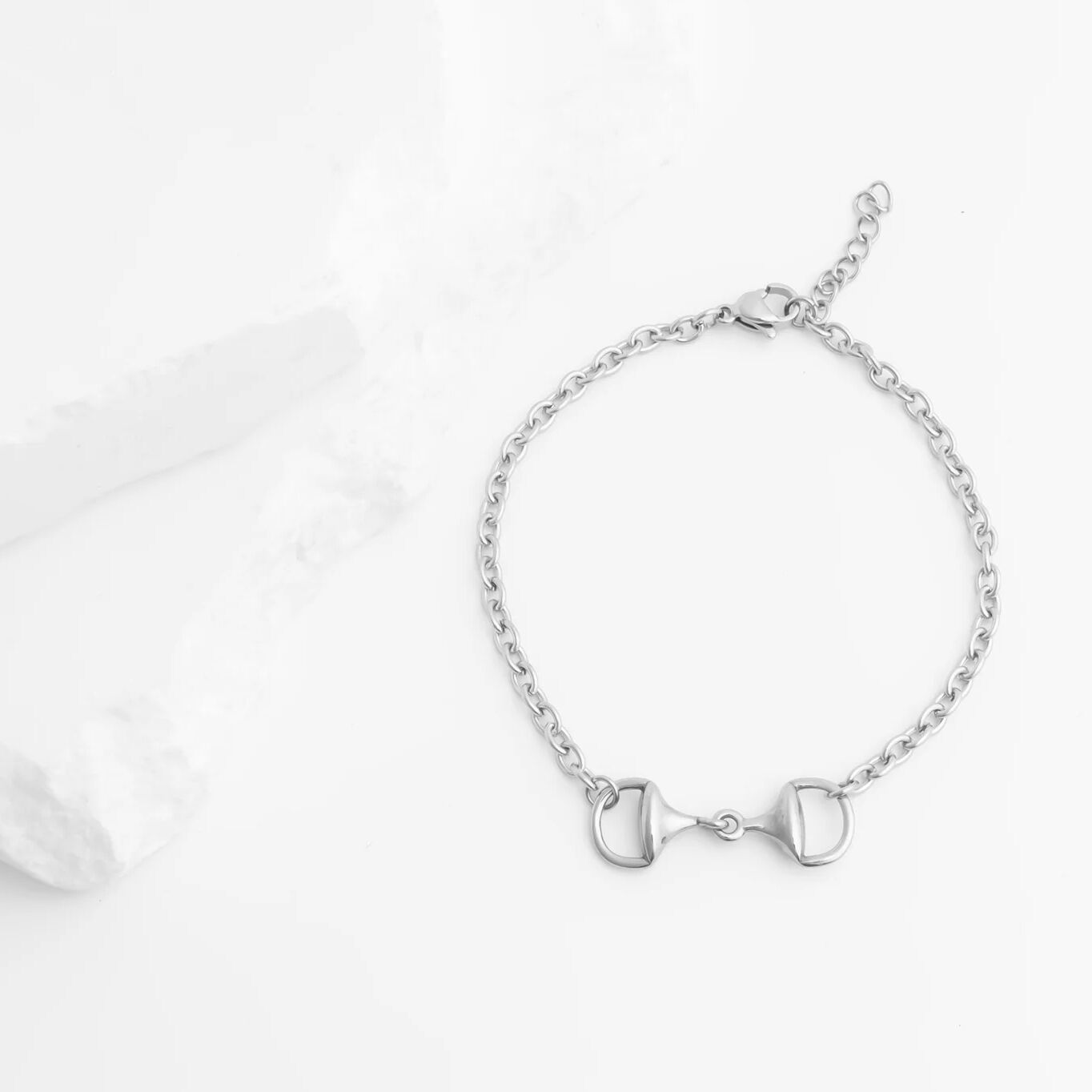 18K Gold PVD Stainless Steel Horsebit Bracelet