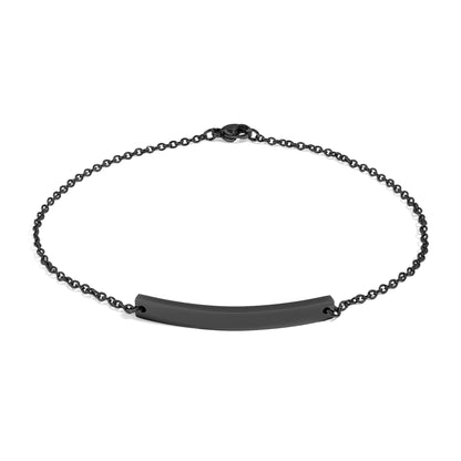 18K Gold PVD Stainless Steel Blank Curved Bar Bracelet/Anklet