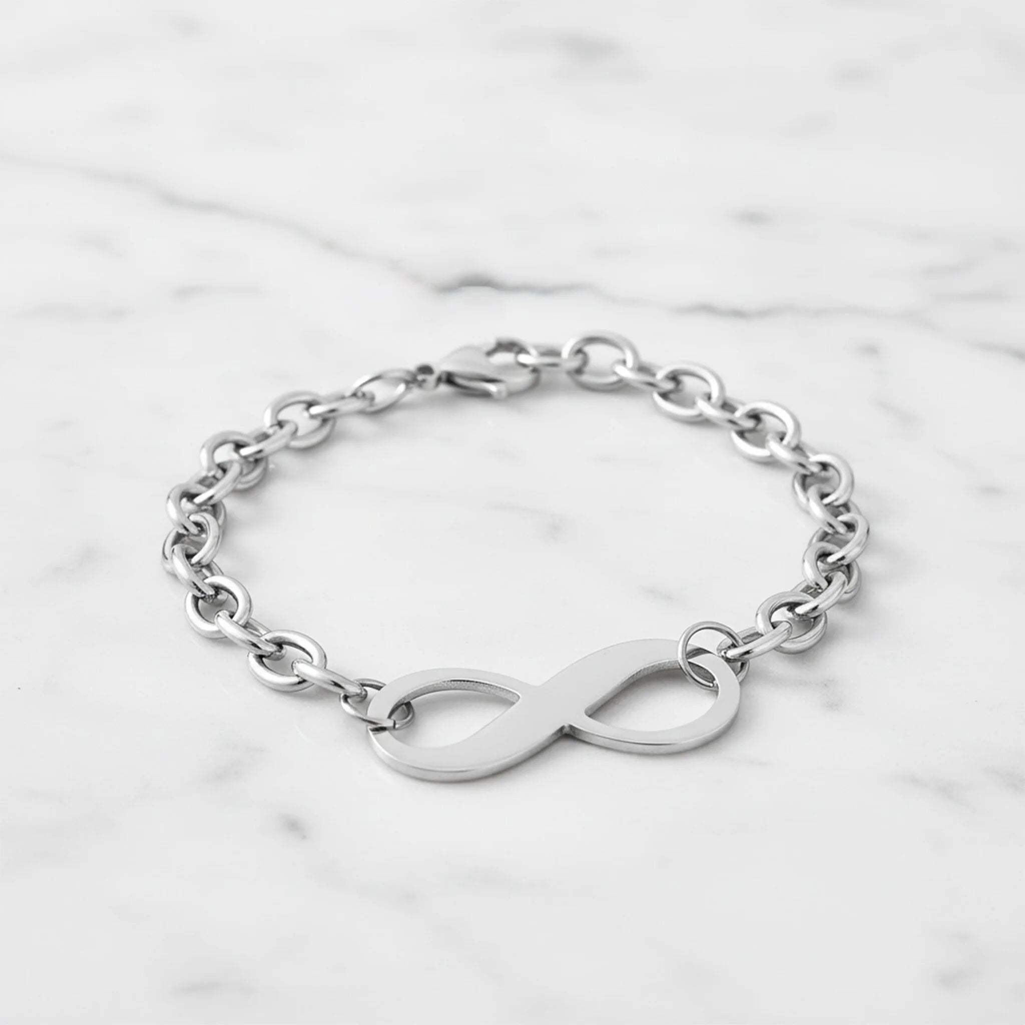 Stainless Steel Infinity Chain Bracelet