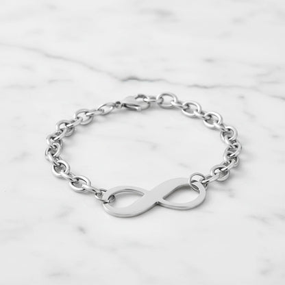 Stainless Steel Infinity Chain Bracelet