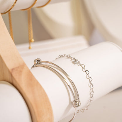 Stainless Steel Expandable Bangle Bracelet