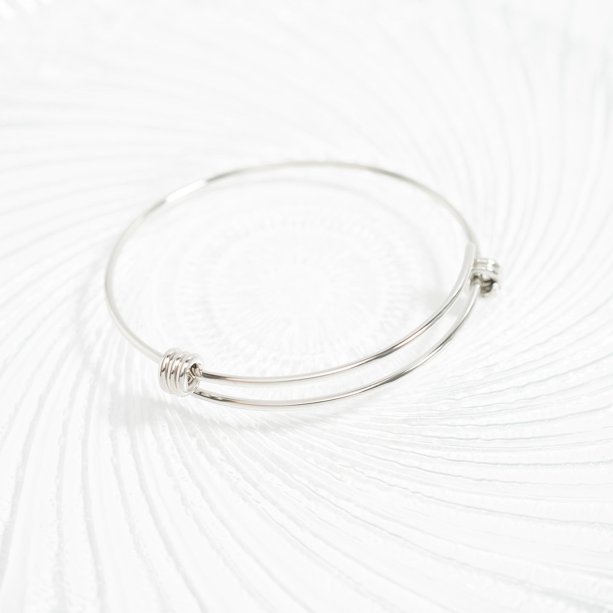Stainless Steel Expandable Bangle Bracelet