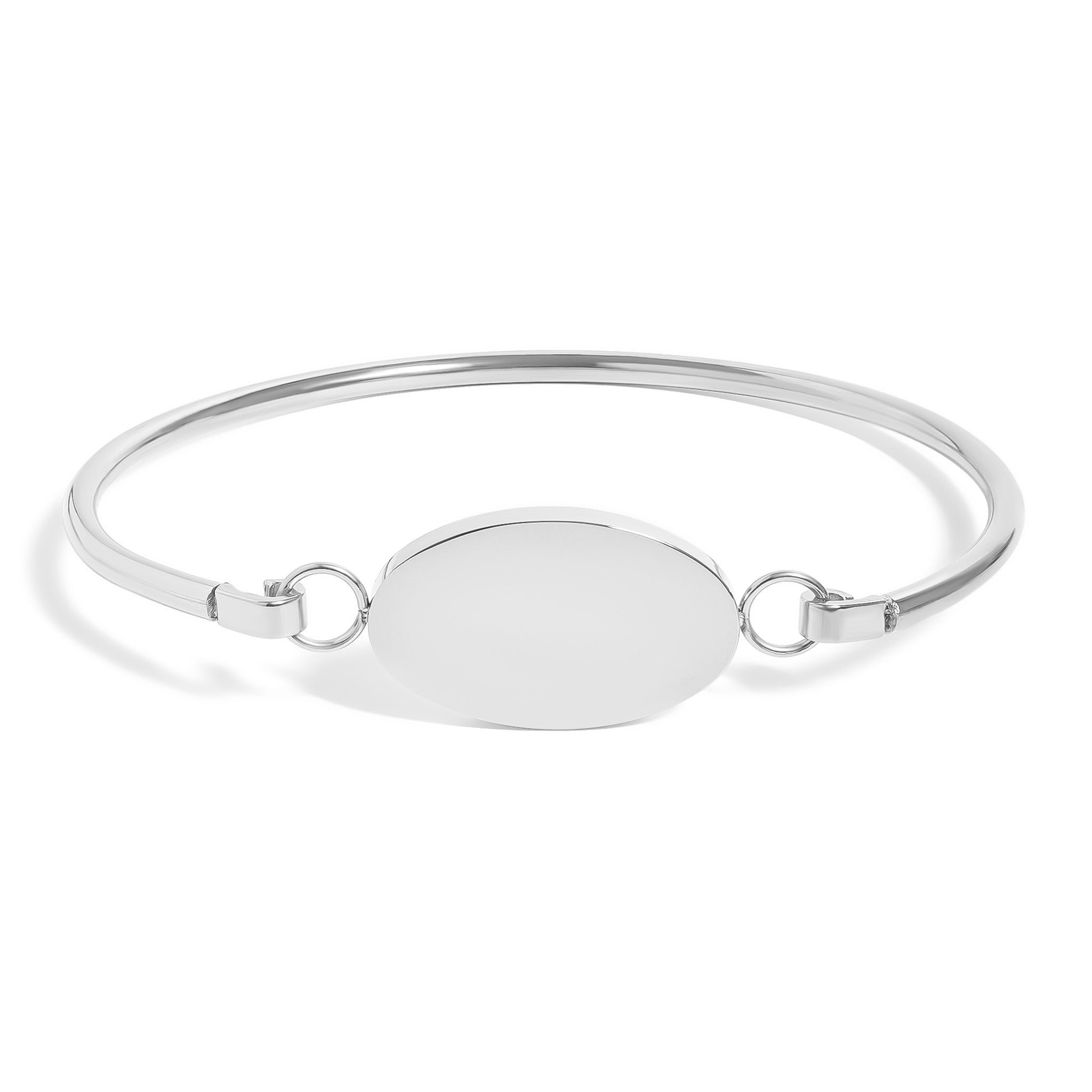 18K Gold PVD Stainless Steel Oval Engravable Bracelet