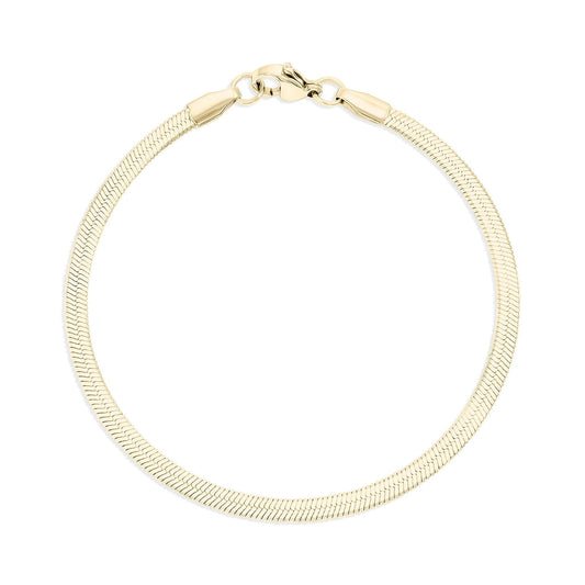 14K Gold Filled PLUS Herringbone Chain Bracelet