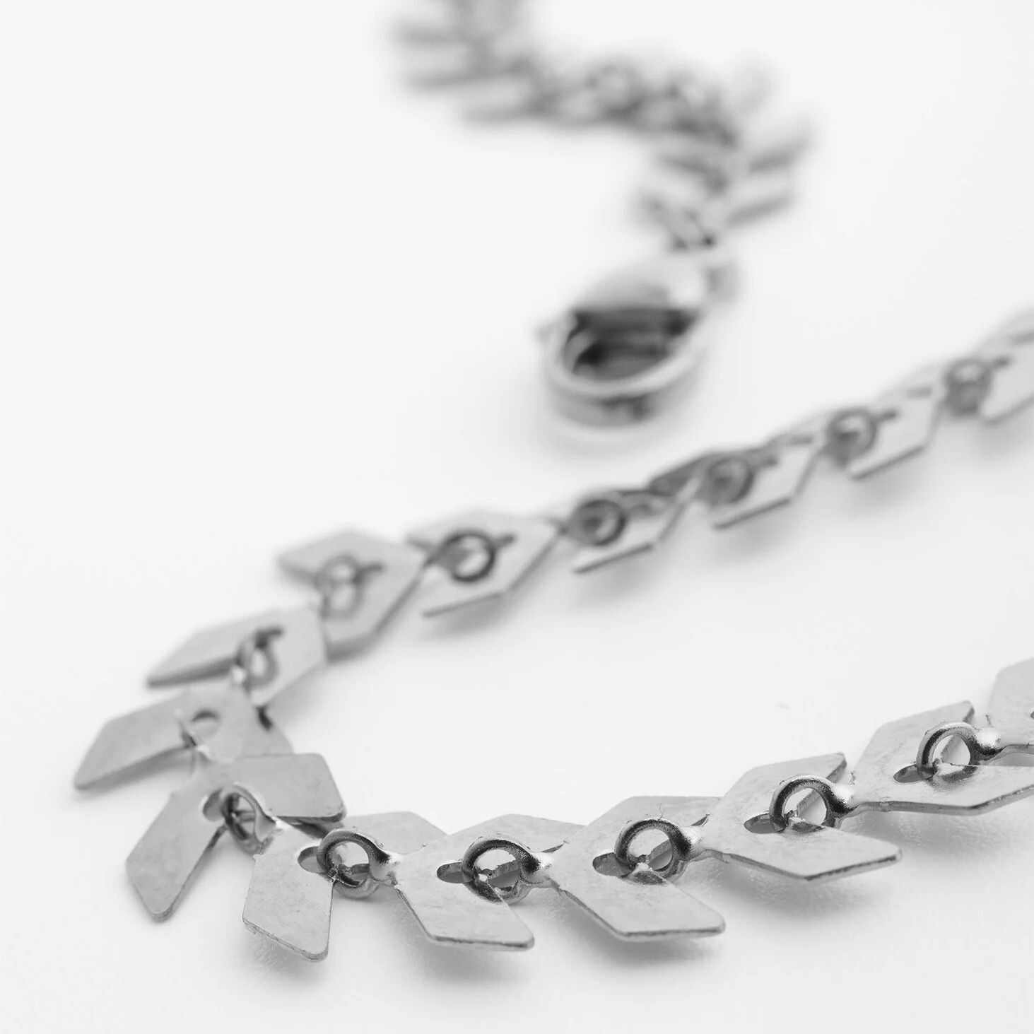 18K Gold PVD Stainless Steel Chevron Bracelet or Anklet