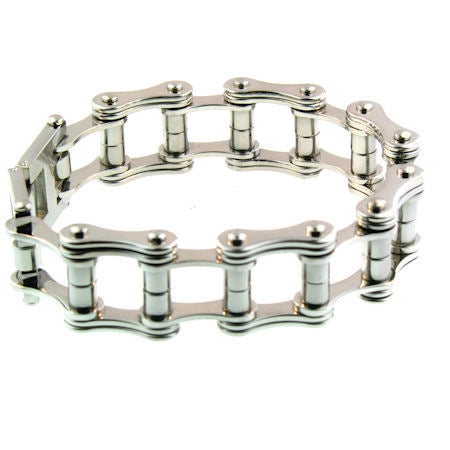 Stainless Steel Bike Chain Bracelet