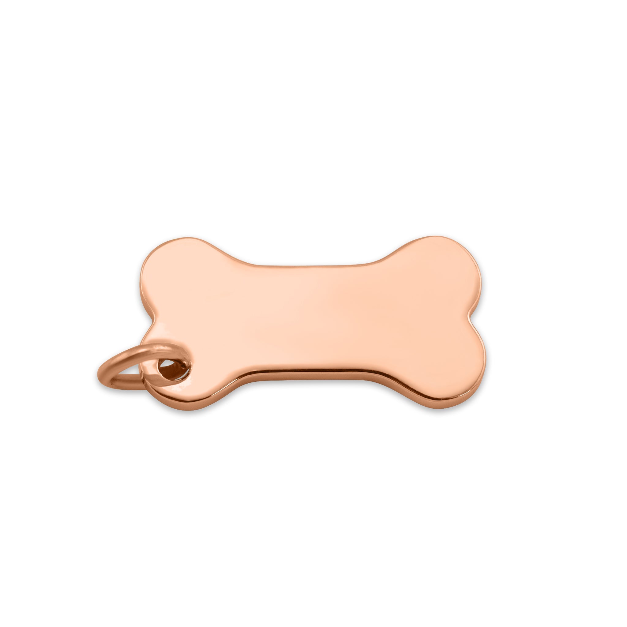 18K Gold PVD Stainless Steel Dog Bone Pendant