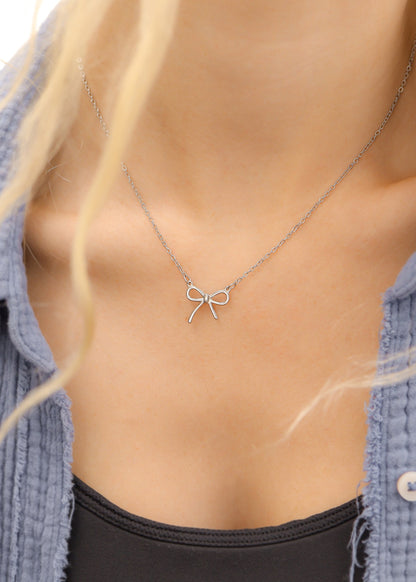 18K Gold PVD Stainless Steel Bow Connector Charm