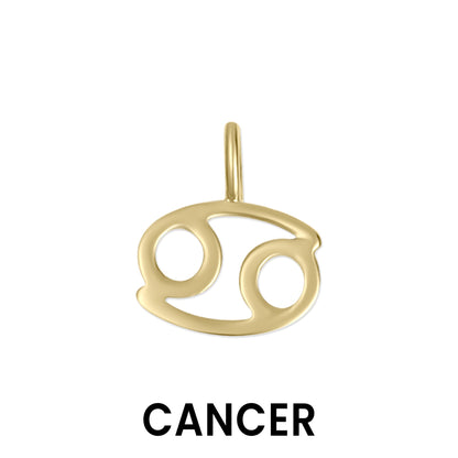 Permanent Jewelry 14K Solid Gold Zodiac Charms