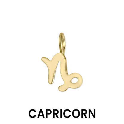 Permanent Jewelry 14K Solid Gold Zodiac Charms