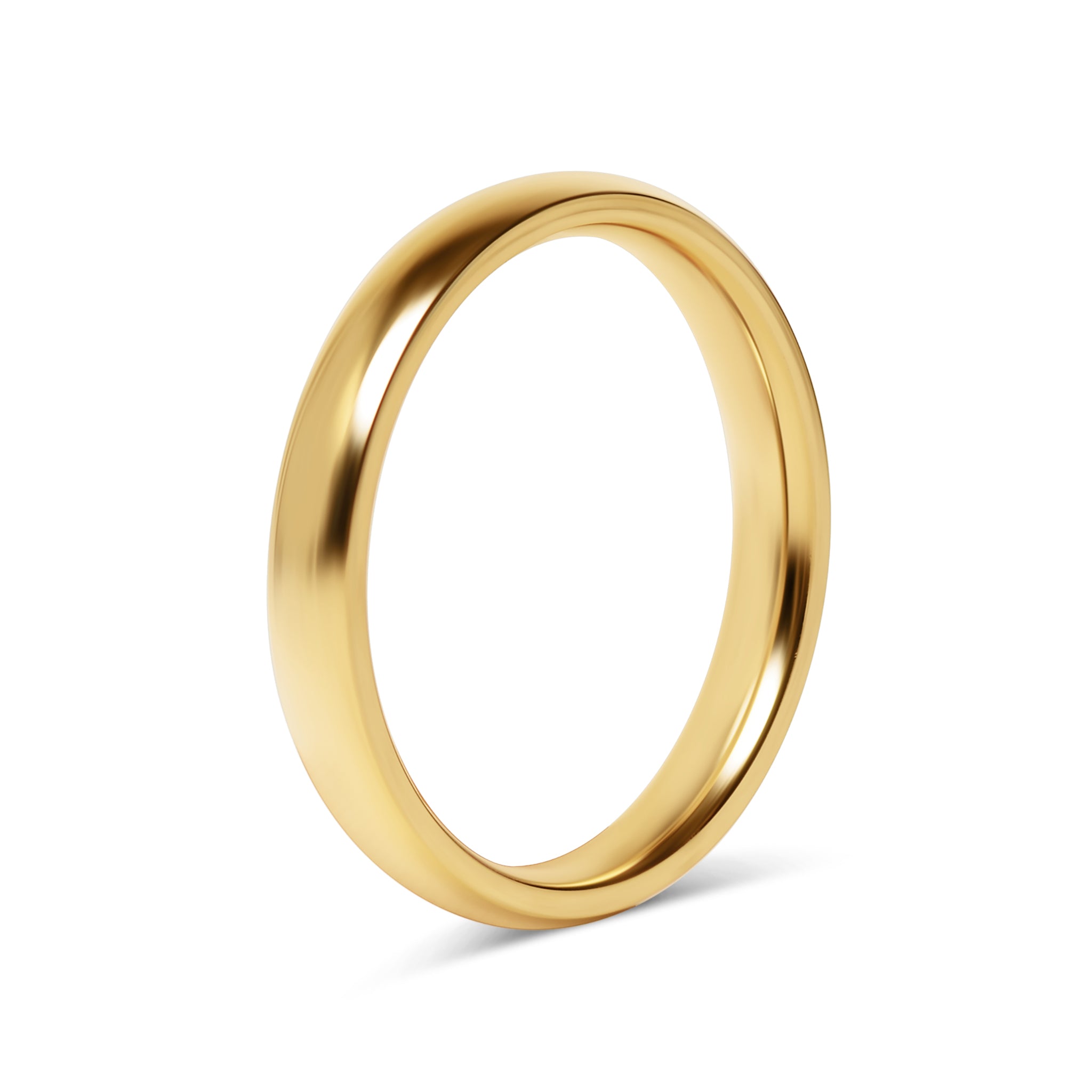 18K Gold PVD Stainless Steel Blank Ring