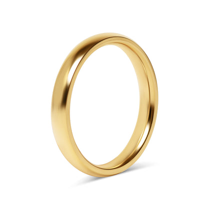 18K Gold PVD Stainless Steel Blank Ring