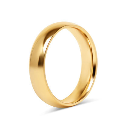 18K Gold PVD Stainless Steel Blank Ring