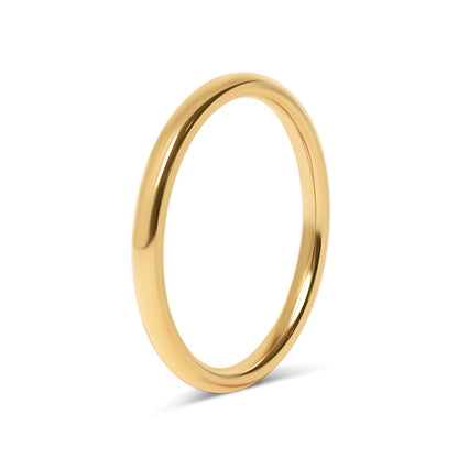 18K Gold PVD Stainless Steel Blank Ring