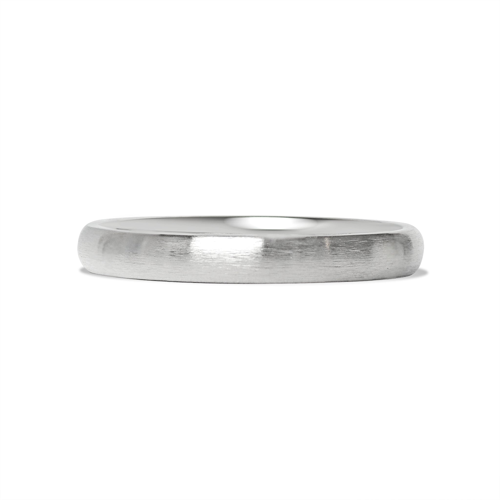 Stainless Steel Brushed Rounded Blank Ring