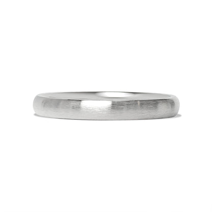 Stainless Steel Brushed Rounded Blank Ring